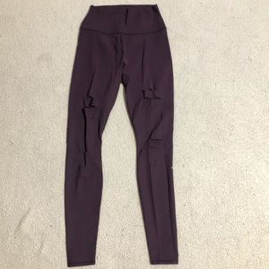 Women's Alo High Waist Ripped Warrior Legging